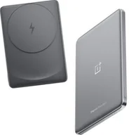 Powerbanki - OnePlus Powerbank magnetyczny indukcyjny, Slim Magnetic 5000mAh, Qi/MagSafe + kabel USB-C, srebrno-szary - miniaturka - grafika 1