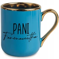 Kubki - KUBEK ELEGANT NIEBIESKI IDEALNY PREZENT DLA PANI FARMACEUTKA JAKOŚĆ WZORY - miniaturka - grafika 1