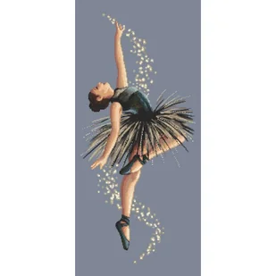 Haft krzyżykowy - Zestaw do haftu - Tajemnicza baletnica - Pasmanteria - miniaturka - grafika 1