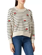 Bluzy damskie - Desigual Bluza damska JERS_Saint Tropez, biały, S - miniaturka - grafika 1