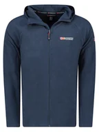 Kurtki i kamizelki sportowe męskie - Geographical Norway Kurtka polarowa "Tugood" w kolorze granatowym - miniaturka - grafika 1