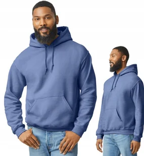 Bluza Męska z Kapturem Kangurka GILDAN 18500 FIOLET S - Bluzy męskie - miniaturka - grafika 1