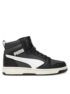 Buty dla chłopców - Puma Sneakersy Rebound V6 Mid Jr 393831 29 Czarny - miniaturka - grafika 1