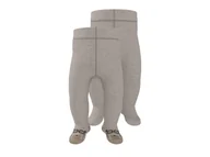 Rajstopy dziecięce - lupilu® Rajstopy termiczne niemowlęce z biobawełną, 2 pary (Beżowy, 62/68) - miniaturka - grafika 1