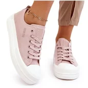 Trampki damskie - Niskie Tenisówki Klasyk Big Star LL274970 Nude 41 - miniaturka - grafika 1