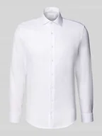 Koszule męskie - Koszula biznesowa o kroju slim fit z kołnierzykiem typu kent - miniaturka - grafika 1