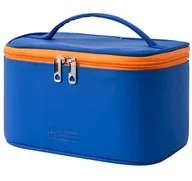 Kosmetyczki, organizery i kuferki - Kosmetyczka podróżna skórzana na kosmetyki duża kuferek do samolotu - miniaturka - grafika 1