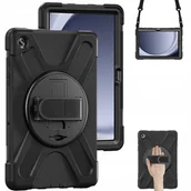 Etui do tabletów - Etui Armor z uchwytem i paskiem do Samsung Galaxy Tab A9 Plus 11 (Czarne) - miniaturka - grafika 1