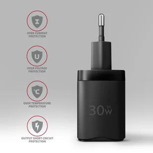 ACU-PQ30 Ładowarka sieciowa, PD & QC 30W, QC3.0,4.0/AFC/FCP/PPS/Apple, Czarna - Ładowarki do telefonów - miniaturka - grafika 6