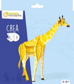 Zabawki kreatywne - Puzzle 3D Żyrafa - miniaturka - grafika 1