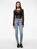 Spodnie damskie - Pieces Dżinsy "Dana" - Skinny fit - w kolorze błękitnym - miniaturka - grafika 1