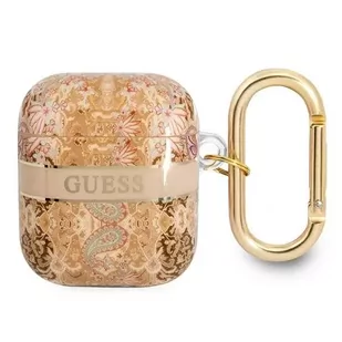 Guess  GUA2HHFLD AirPods cover złoty/gold Paisley Strap Collection - Akcesoria do słuchawek - miniaturka - grafika 1