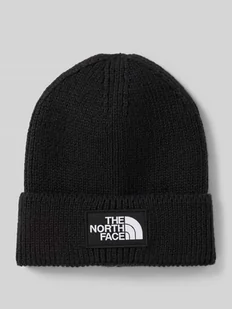 Czapka beanie z imitacji dzianiny z naszywką z logo model ‘Box’ - Czapki męskie - miniaturka - grafika 1