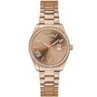 Zegarki damskie - Różowozłoty zegarek Damski Guess GW0307L3 Luna - miniaturka - grafika 1