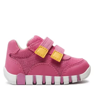 Buty dla dziewczynek - Sneakersy Geox B Iupidoo Girl B3558A 0GNBC C8F2V Dk Pink/Yellow - grafika 1