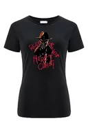 Koszulki i topy damskie - ERT GROUP Oryginalny i oficjalnie licencjonowany horror czarna koszulka damska wzór Nightmare of ELM Street 007, jednostronne drukowanie, rozmiar XXL, Nightmare Of Elm Street 007 Black, XXL - miniaturka - grafika 1
