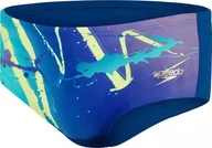 Kąpielówki męskie - Speedo Męskie kąpielówki Speedo PLMT DIGI BF 14CM AM ammonite/miami lilac/bright zest/aquarium rozmiar 38 - miniaturka - grafika 1