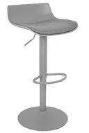 Taborety i hokery - King Home Krzesło barowe SNAP BAR TAP regulowane szare KH.43037 - miniaturka - grafika 1