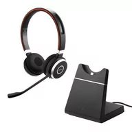 Słuchawki - Jabra Evolve 65 UC Stereo czarne - miniaturka - grafika 1