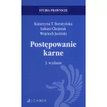 Boratyńska Katarzyna T., Chojniak Łukasz , Jasińsk Postępowanie karne - dostępny od ręki, natychmiastowa wysyłka - Prawo - miniaturka - grafika 1