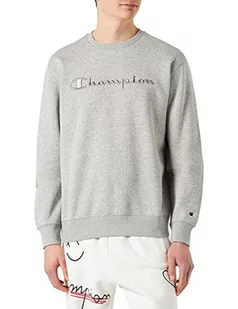 Champion Męska bluza polarowa z okrągłym dekoltem z logo Rochester 1919, szary melanż (Nogm), XXL, Szary melanż (Nogm), XXL - Bluzy męskie - miniaturka - grafika 1