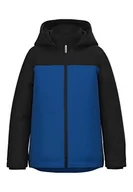 Kurtki i płaszcze dla chłopców - Name It Chłopięca NKMMAX Jacket Cool Tape kurtka, lapis blue, 128, Weathered Teak, 128 - miniaturka - grafika 1