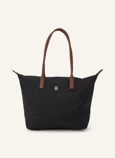 Tommy Hilfiger Torba Shopper Popette schwarz - Torebki damskie - miniaturka - grafika 1
