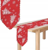 Obrusy i serwetki - Bieżnik Świąteczny na Stół Obrus Święta Wigilijny Boże Narodzenie 180x35 cm - miniaturka - grafika 1