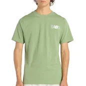 Koszulki męskie - Koszulka męska New Balance MT6179UMAAR - zielona - miniaturka - grafika 1