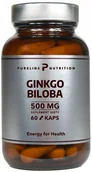 Suplementy naturalne - Pureline Nutrition Ginkgo Biloba Miłorząb japoński 500mg, 60 kaps. - miniaturka - grafika 1