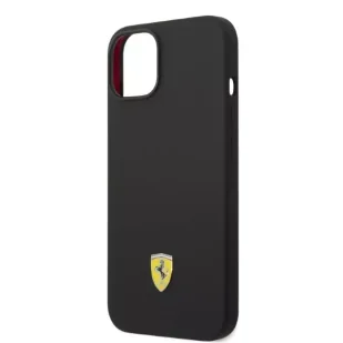 Eti na telefon Ferrari FEHMSIP14SBK do Apple iPhone 14 6,1" czarny/black hardcase Silicone Metal Logo Magsafe - Etui i futerały do telefonów - miniaturka - grafika 6