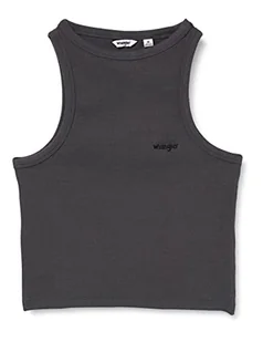 Wrangler Koszulka damska Cropped Tank T-Shirt, szary, L - Koszulki i topy damskie - miniaturka - grafika 1