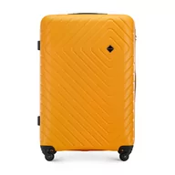 Walizki - Duża walizka z ABS-u z geometrycznym tłoczeniem - miniaturka - grafika 1