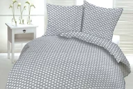 Pościel - Pościel z kory I 160x200 szara biała groszki - miniaturka - grafika 1