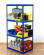 Szafy i regały magazynowe - Regał Helios magazynowy metalowy HWO_180X075X60_4_350 ilość półek 4 nośność 350 kg / Wamar-Sosenka - miniaturka - grafika 1