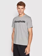 Koszulki męskie - Reebok T-Shirt Graphic Series Linear Logo FP9162 Szary Slim Fit - miniaturka - grafika 1