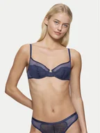 Biustonosze - Triumph Biustonosz z fiszbiną Delightful Spotlight 10219854 Granatowy - miniaturka - grafika 1