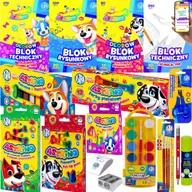 Przybory szkolne - WYPRAWKA SZKOLNA KLASA 1 2 3 + PRZEDSZKOLE – KOMPLETNY ZESTAW PLASTYCZNY ZESTAW PRZYBORÓW SZKOLNYCH + EBOOK - miniaturka - grafika 1