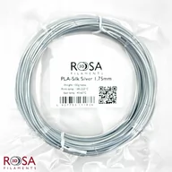 Filamenty i akcesoria do drukarek 3D - Filament ROSA 3D PLA SILK 1,75mm 100g Srebrny - miniaturka - grafika 1