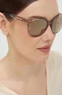 Armani Exchange okulary przeciwsłoneczne damskie kolor beżowy 0AX4144SU - Okulary przeciwsłoneczne - miniaturka - grafika 1