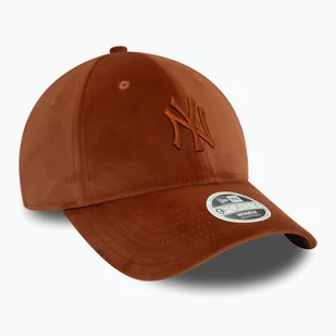 Czapka z daszkiem damska New Era Velour Midi 9FORTY New York Yankees brown WYSYŁKA W 24H 30 DNI NA ZWROT - Czapki damskie - miniaturka - grafika 1