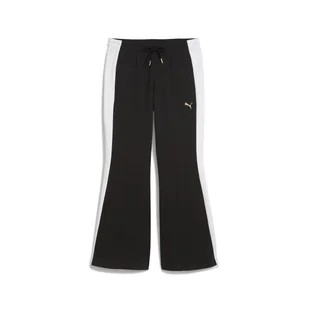 Damskie Spodnie PUMA T7 FLARED PANTS 63213801 – Czarny - Spodnie damskie - miniaturka - grafika 1