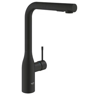 Grohe Essence Bateria kuchenna wysoka z wyciąganą wylewką phantom black 30504KF0 - Baterie kuchenne - miniaturka - grafika 1