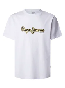 Pepe Jeans Koszulka "Dorian" w kolorze białym - Koszulki męskie - miniaturka - grafika 1