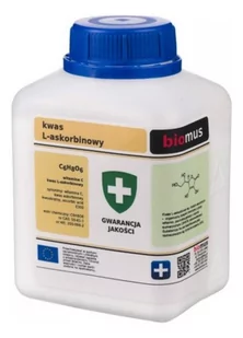 Biomus Biomus Kwas l-askorbinowy 100g - Witaminy i minerały - miniaturka - grafika 1