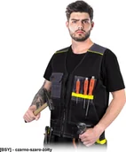 Odzież robocza - R.E.I.S. LH-POCKER - odzież ochronna, - czarno-szaro-źółty 3XL - miniaturka - grafika 1