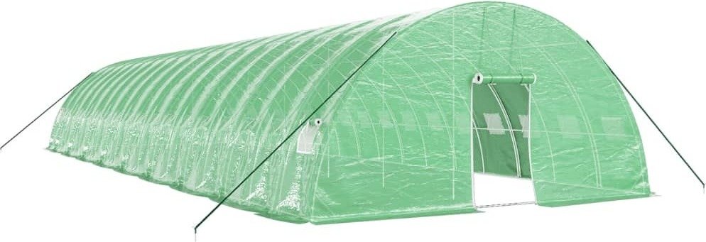 Prolenta Premium - Szklarnia z ramą stalową zielona 108 m² 18x6x2,85 m