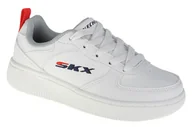 Buty dla chłopców - Skechers Sport Court 92 405696L-WHT chłopięce sneakersy białe - miniaturka - grafika 1