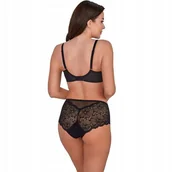 Biustonosze - ﻿Gaia biustonosz soft chantal 534 czarny ażur 90H - miniaturka - grafika 1