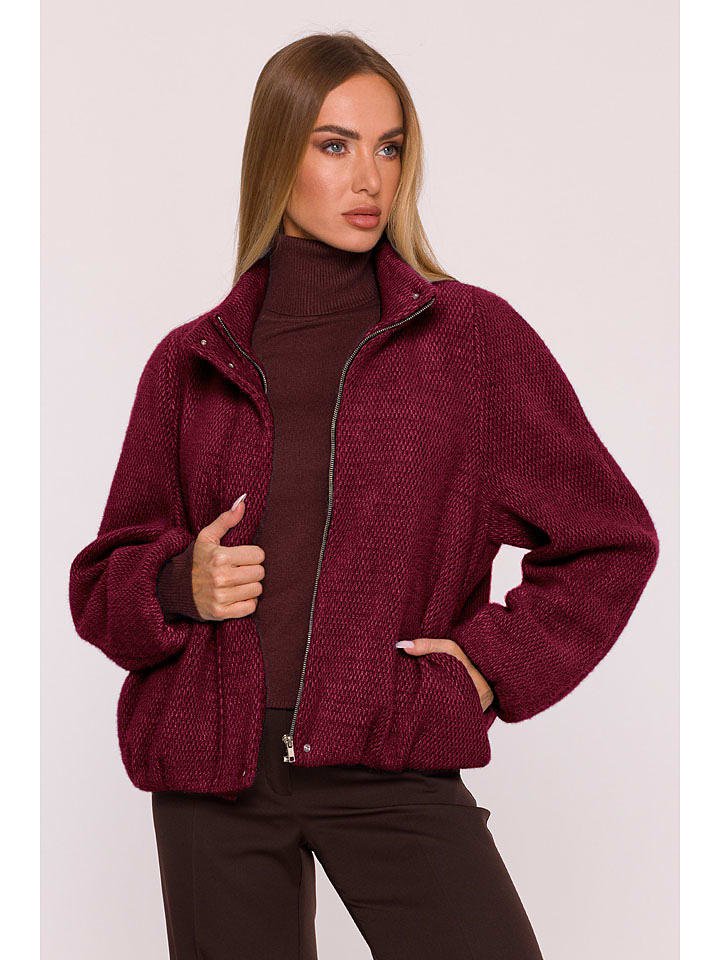 made of emotion Kurtka przejściowa w kolorze bordowym